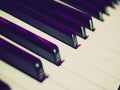 Retro look Music keyboard Royalty Free Stock Photo