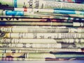 Retro look Newspapers Royalty Free Stock Photo