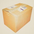 Retro look Parcel picture Royalty Free Stock Photo