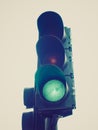 Retro look Traffic light semaphore