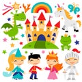 Retro Magical Fairytale Kingdom Set