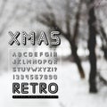 Retro marquee font