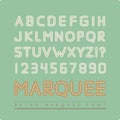 Retro marquee font