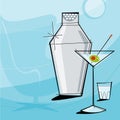 Retro Martini (Vector)