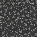 Retro memphis geometric line shapes seamless patterns. Hipster fashion 80-90s. Abstract jumble textures. Black and white Royalty Free Stock Photo