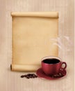 Retro Menu for restaurant. Coffee design template. Royalty Free Stock Photo