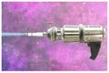 Retro metal space gun Royalty Free Stock Photo