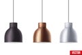 Retro Metallic stylish ceiling cone lamp