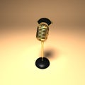 Retro microphone