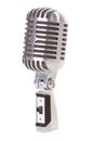 Retro Microphone Isolated Royalty Free Stock Photo