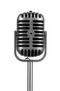 Retro microphone isolated Royalty Free Stock Photo