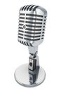 Retro microphone 50s Royalty Free Stock Photo