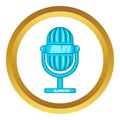 Retro microphone vector icon Royalty Free Stock Photo