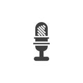 Retro microphone vector icon Royalty Free Stock Photo