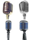 Retro Microphones Royalty Free Stock Photo