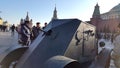Retro military show in Moscow