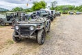 Retro Military Vehicles At Local Event