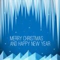 Retro minimalistic Christmas card Royalty Free Stock Photo
