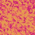 Retro Mod Groovy Abstract Digital Background, pink orange and yellow blobs Royalty Free Stock Photo