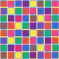 Retro Modern Mid Century Seventies Style Colourful Squares Pattern Royalty Free Stock Photo