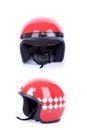 Retro motorbike helmets