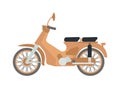 Retro motorbike isolated. Royalty Free Stock Photo