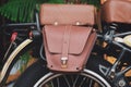 Retro motorcycle bag side