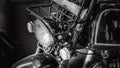 Retro Vintage Motorcycle Headlight Lamp Royalty Free Stock Photo