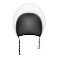 Retro motorcycle helmet in black and white design Royalty Free Stock Photo