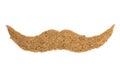 Retro moustaches of wheat grain.