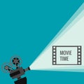 Retro movie projector Royalty Free Stock Photo