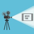 Retro movie projector Royalty Free Stock Photo