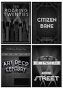 Retro Movies Poster Monochrome Stylization