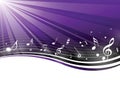 Retro music notes Royalty Free Stock Photo