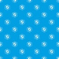 Retro music pattern vector seamless blue Royalty Free Stock Photo