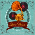 Retro Music Poster Royalty Free Stock Photo