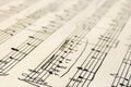 Retro music sheet Royalty Free Stock Photo