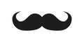 Retro mustache icon. Moustache symbol in vintage style. Vector illustration
