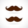 Retro mustache vector icon