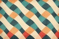 Retro muted colors abstract checkerboard pattern grainy texture background