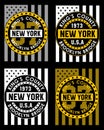 Set athletic new york , vectors