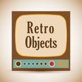 Retro objects vintage design Royalty Free Stock Photo