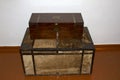 Retro old chests for traveling 19th century