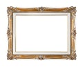 Retro old gold frame Royalty Free Stock Photo