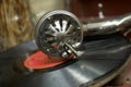 Retro old gramophone Royalty Free Stock Photo
