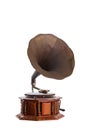 Retro old gramophone. Royalty Free Stock Photo