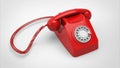 Retro old phone image 3d render Royalty Free Stock Photo