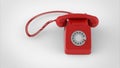 Retro old phone image 3d render Royalty Free Stock Photo
