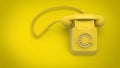 Retro old phone image 3d render Royalty Free Stock Photo