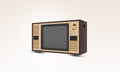 Retro old vintage TV. old model color television Royalty Free Stock Photo